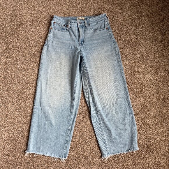Madewell The Curvy Perfect Vintage Wide-Leg Crop Jean, Size 29, Altoona Wash - Picture 5 of 16
